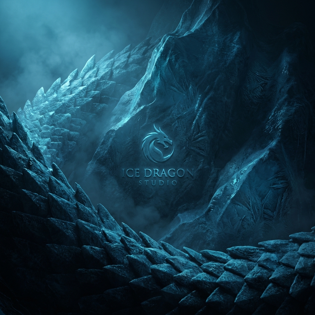 Ice Dragon Background